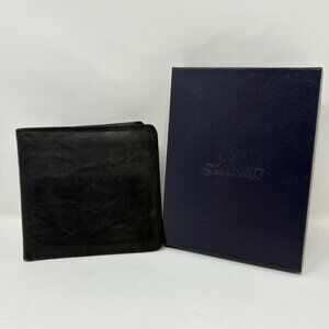 USED - Stafford Men's Black Leather Bi-Fold Wallet w/ Box